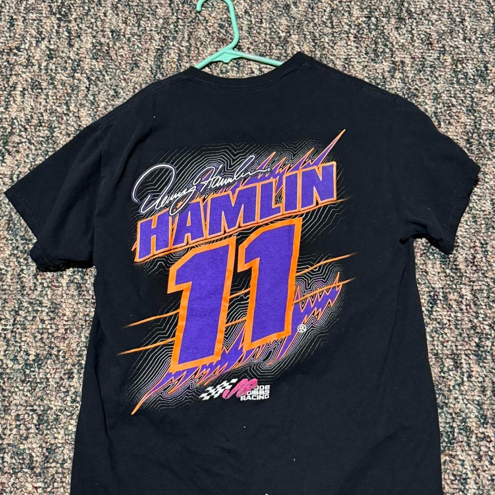 NASCAR Hamlin Black Graphic Tee